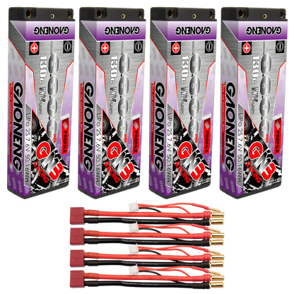 GAONENG GNB LiHV 2S 7.6V 6600mAh 130C Hard Case LCG LiPo Battery