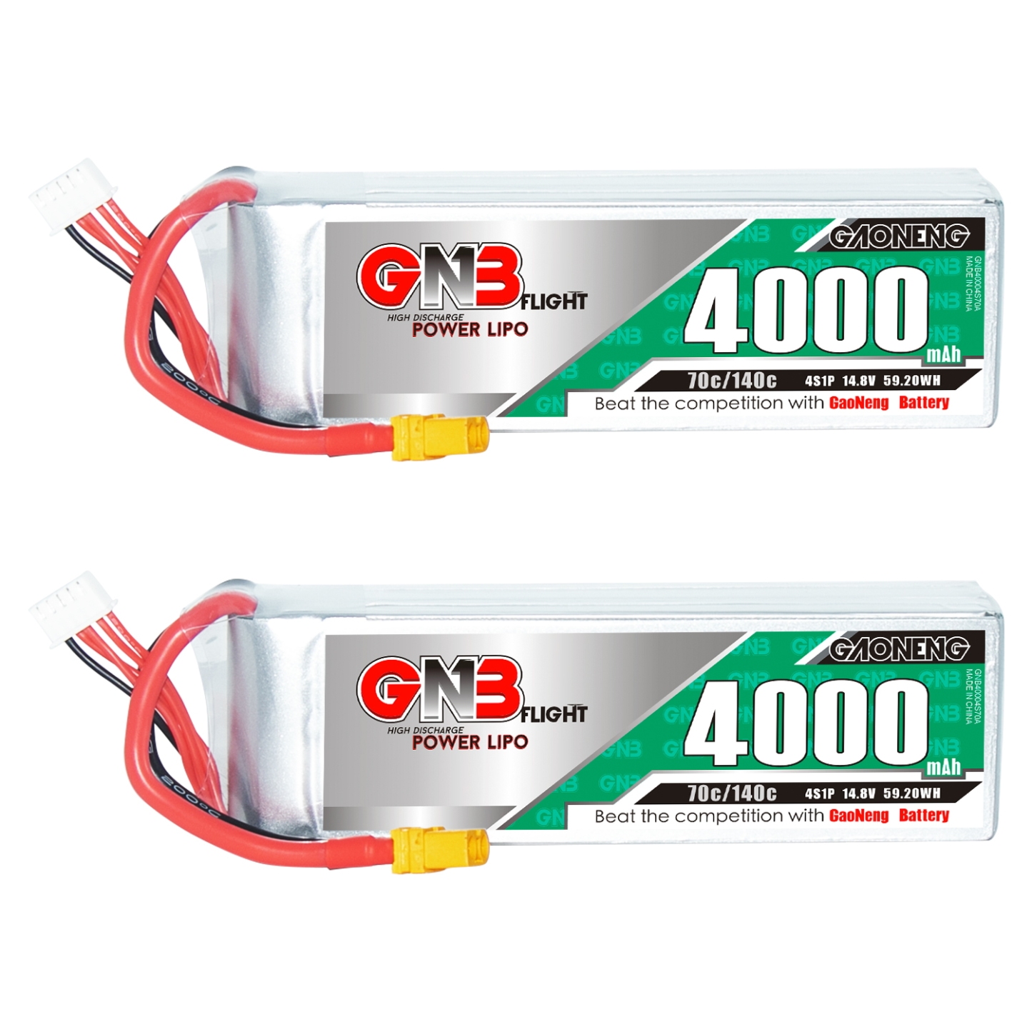 GAONENG GNB 4S 14.8V 4000mAh 70C LiPo Battery XT60