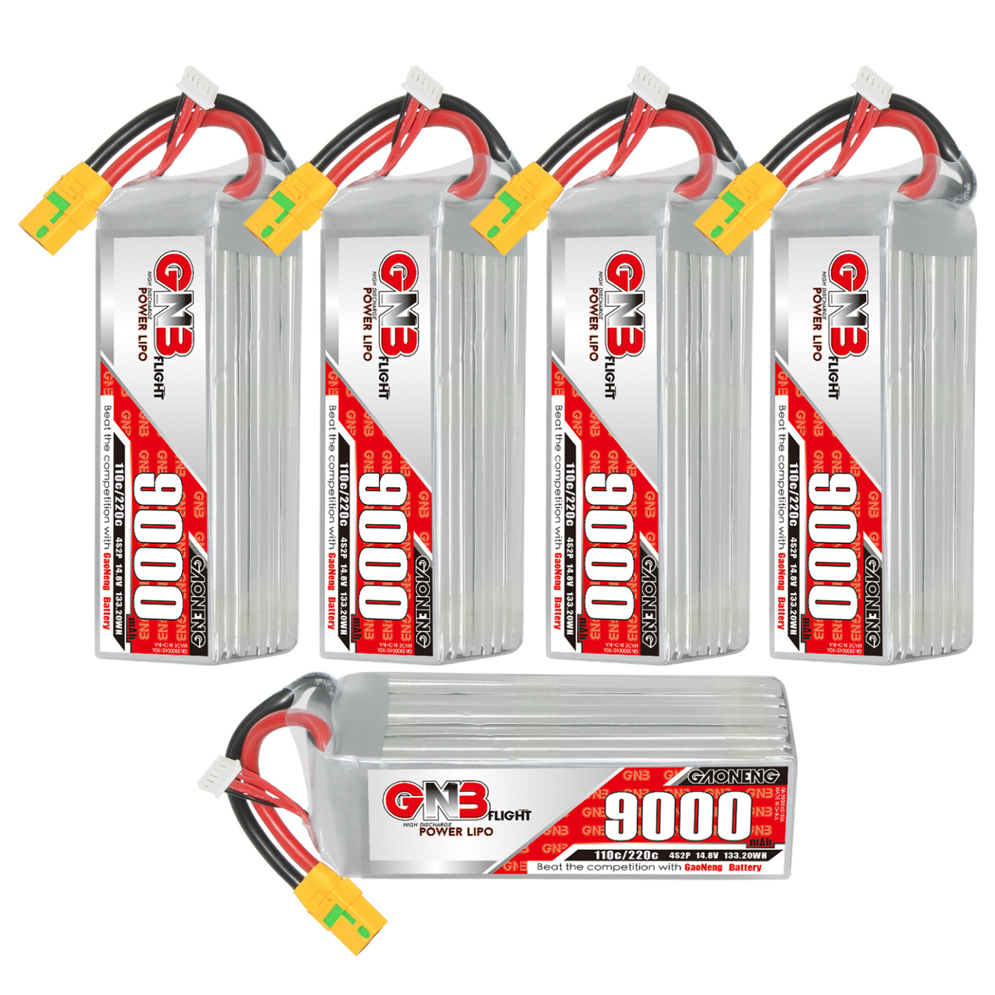 GAONENG GNB 4S 14.8V 9000mAh 110C RC LiPo Battery XT90S Anti Spark