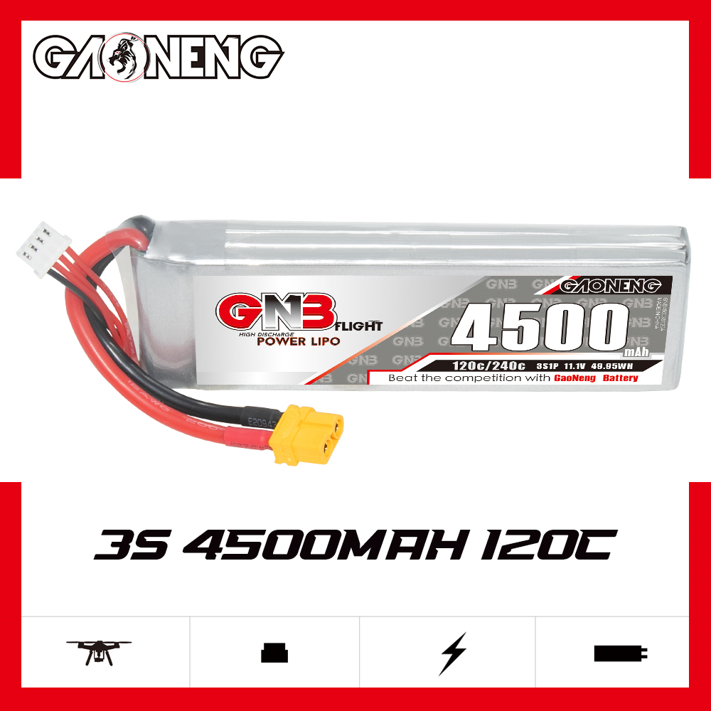 GAONENG GNB 3S 11.1V 4500mAh 120C LiPo Battery XT60