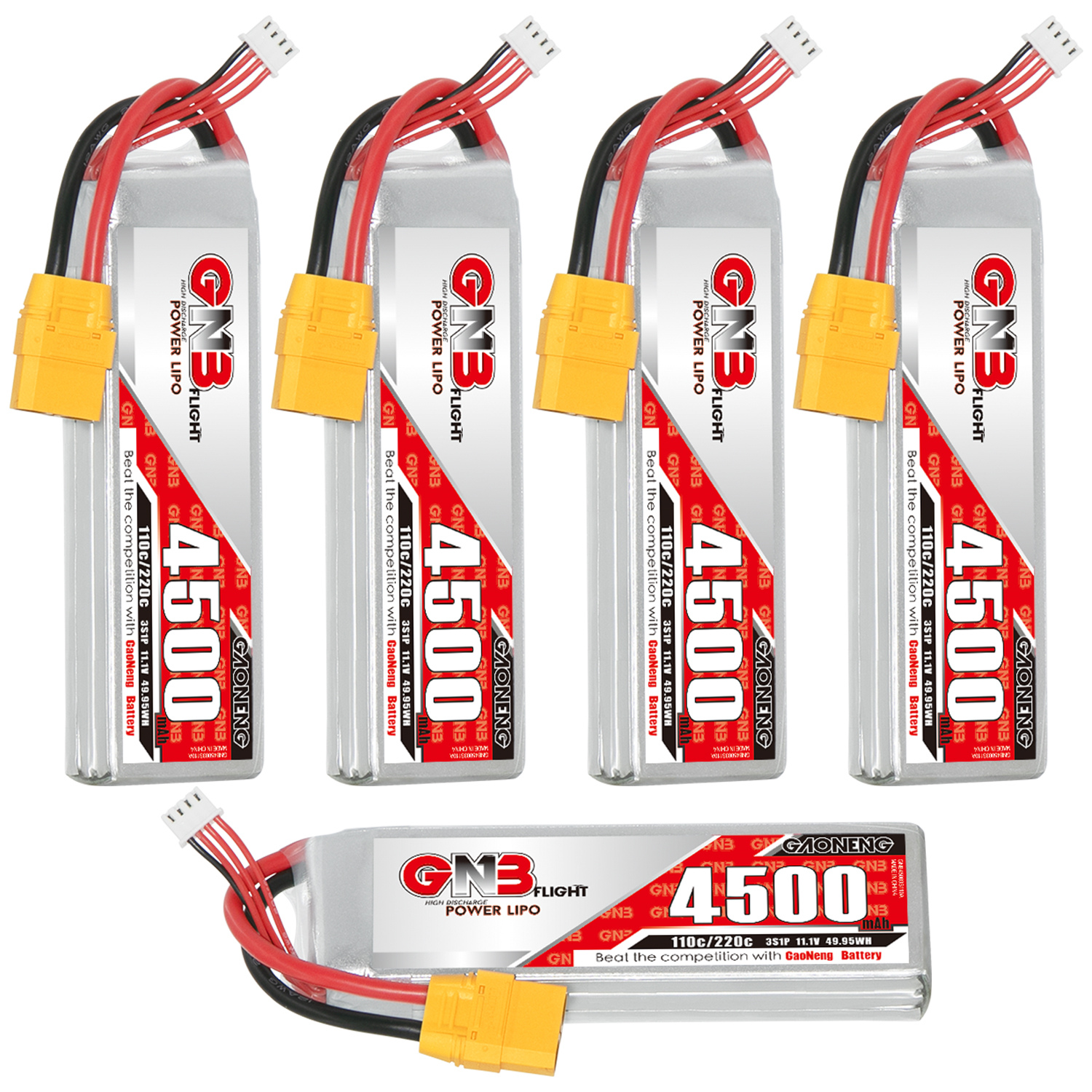 GAONENG GNB 3S 11.1V 4500mAh 110C LiPo Battery XT90