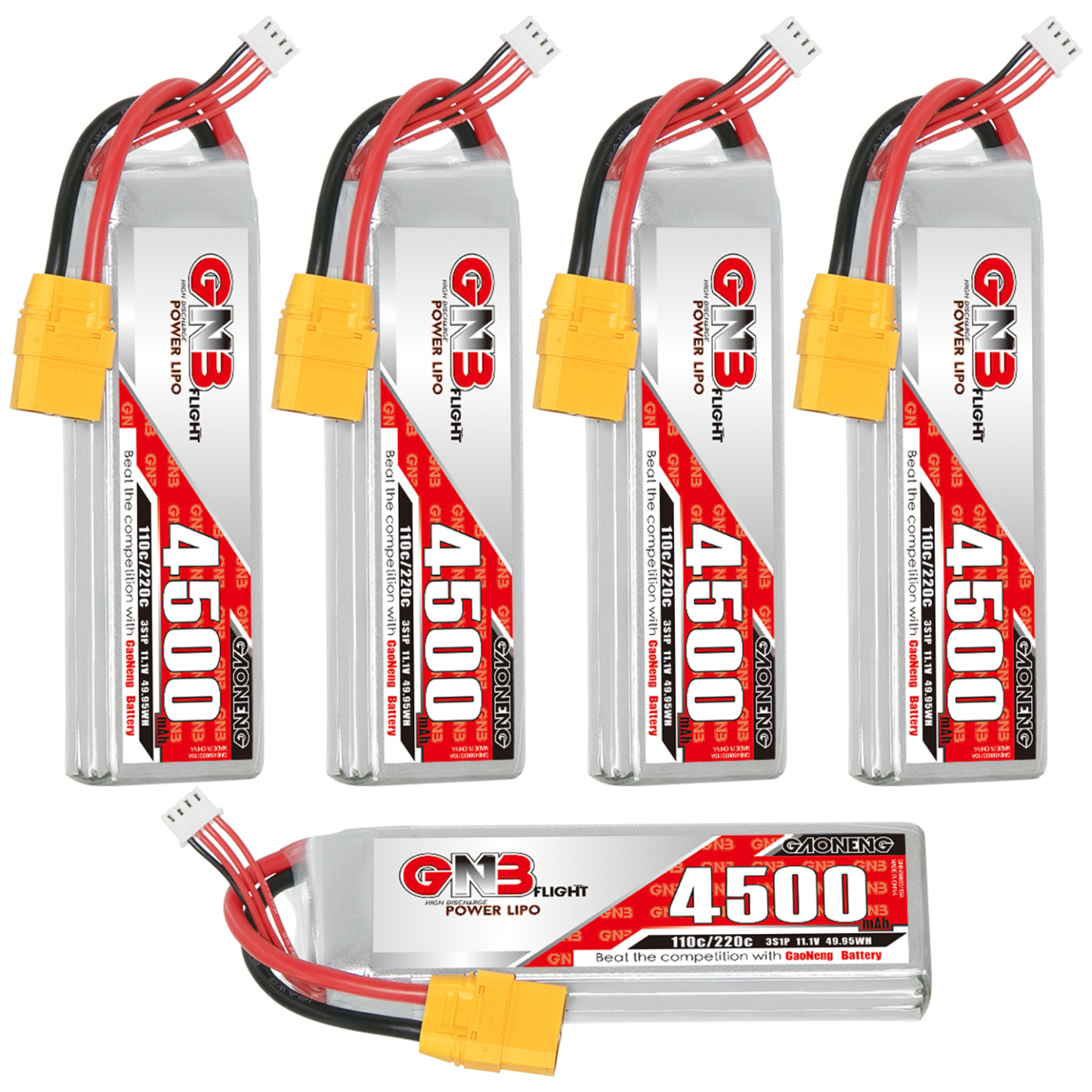 GAONENG GNB 3S 11.1V 4500mAh 110C LiPo Battery XT90