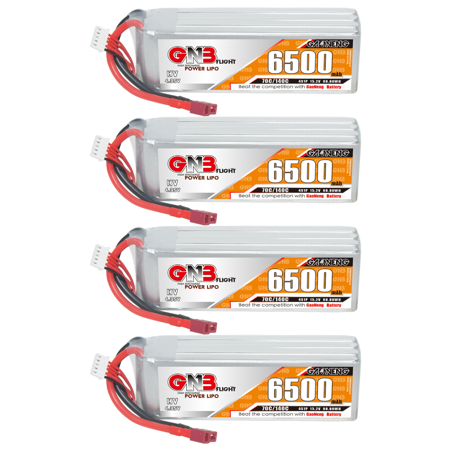 GAONENG GNB HV 4S 15.2V 6500mAh 70C T-PLUG LiPo Battery