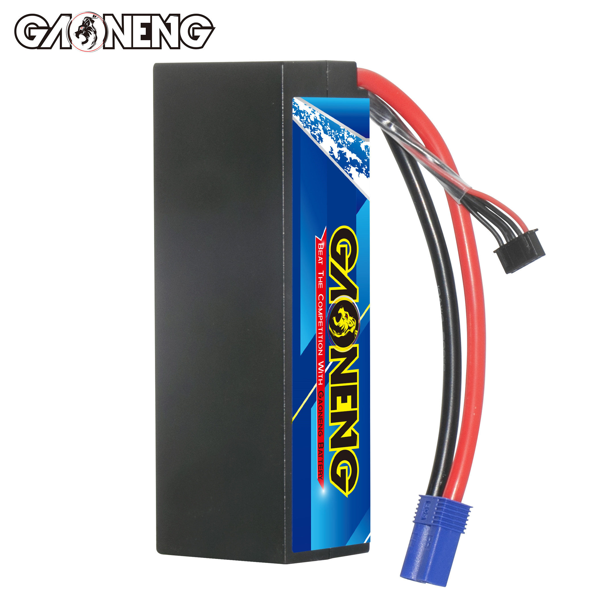 1PC - GAONENG GNB 4S 14.8V 5500mAh 100C Cabled LCG Hard Case LiPo Battery EC5