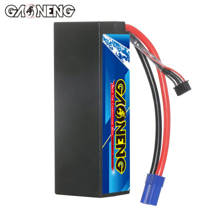1PC - GAONENG GNB 4S 14.8V 5500mAh 100C Cabled LCG Hard Case LiPo Battery EC5