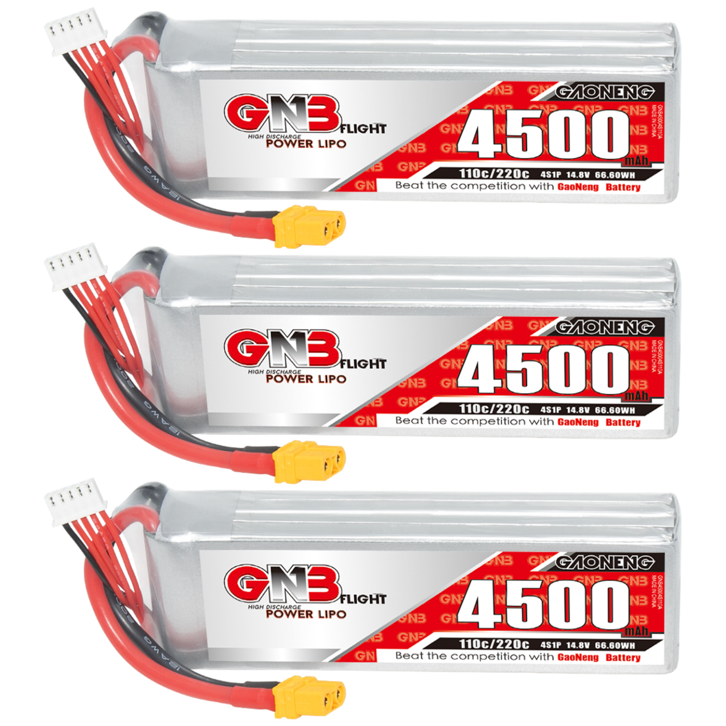 GAONENG GNB 4S 14.8V 4500mAh 110C LiPo Battery XT60