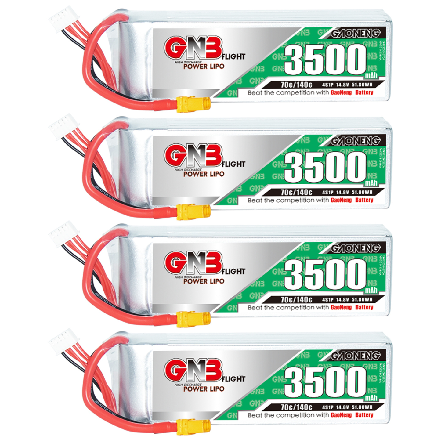 GAONENG GNB 4S 14.8V 3500mAh 70C XT60 LiPo Battery