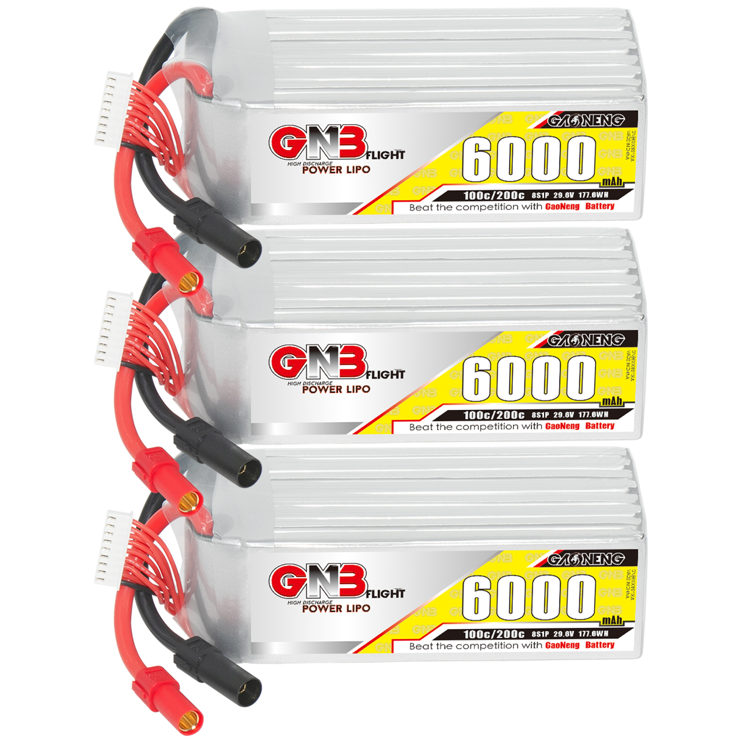 GAONENG GNB 8S 29.6V 6000mAh 100C LiPo Battery XT150