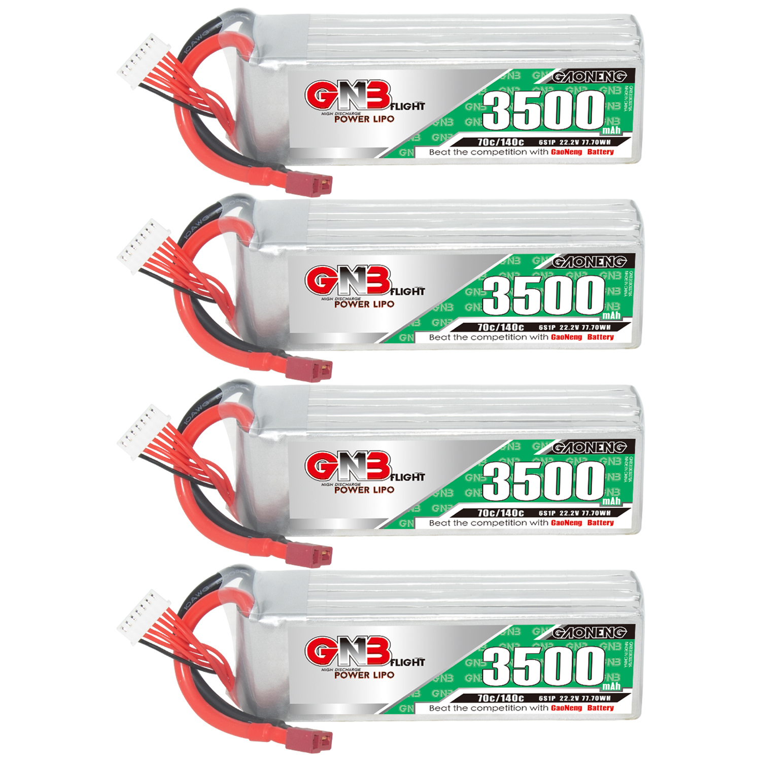 GAONENG GNB 6S 22.2V 3500mAh 70C LiPo Battery T-PLUG