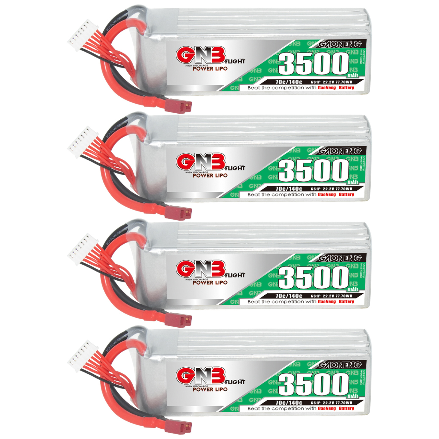 GAONENG GNB 6S 22.2V 3500mAh 70C LiPo Battery T-PLUG