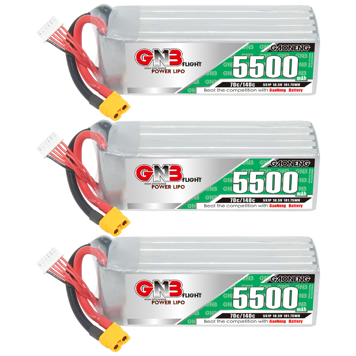 GAONENG GNB 5S 18.5V 5500mAh 70C XT60 LiPo Battery