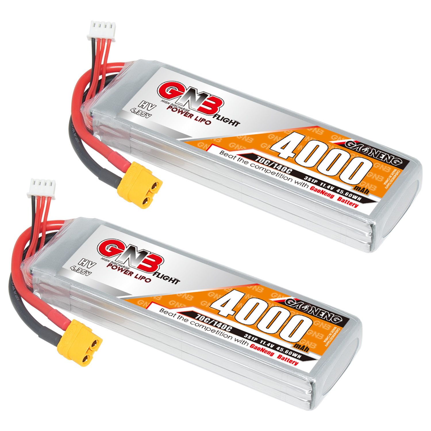 GAONENG GNB LiHV 3S 11.4V 4000mAh 70C LiPo Battery XT60