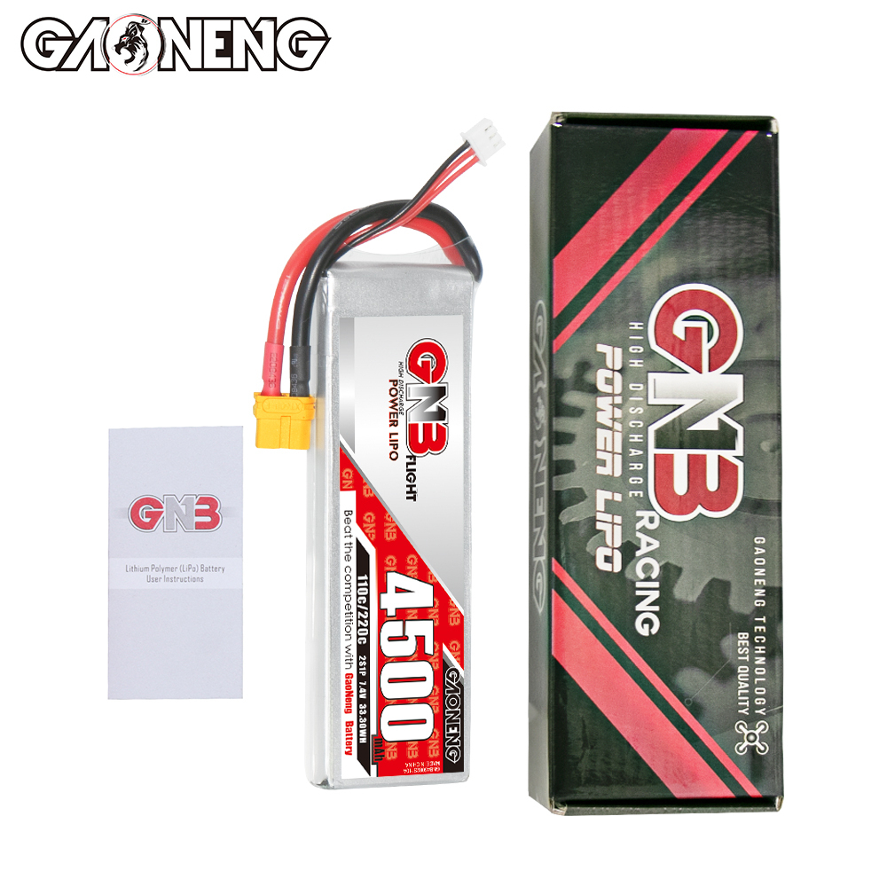 GAONENG GNB 2S 7.4V 4500mAh 110C LiPo Battery XT60