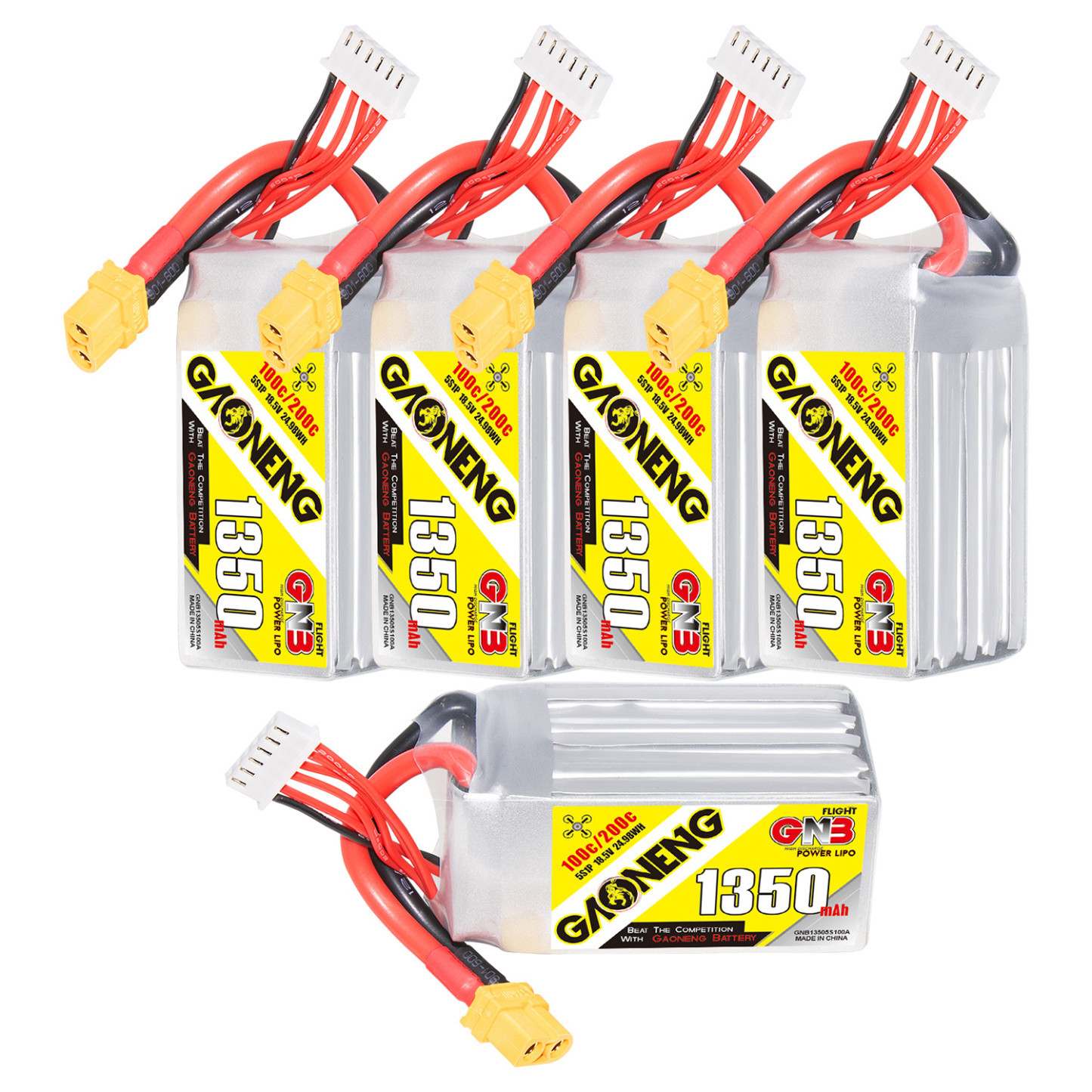 GAONENG GNB 5S 18.5V 1350mAh 100C XT60 LiPo Battery