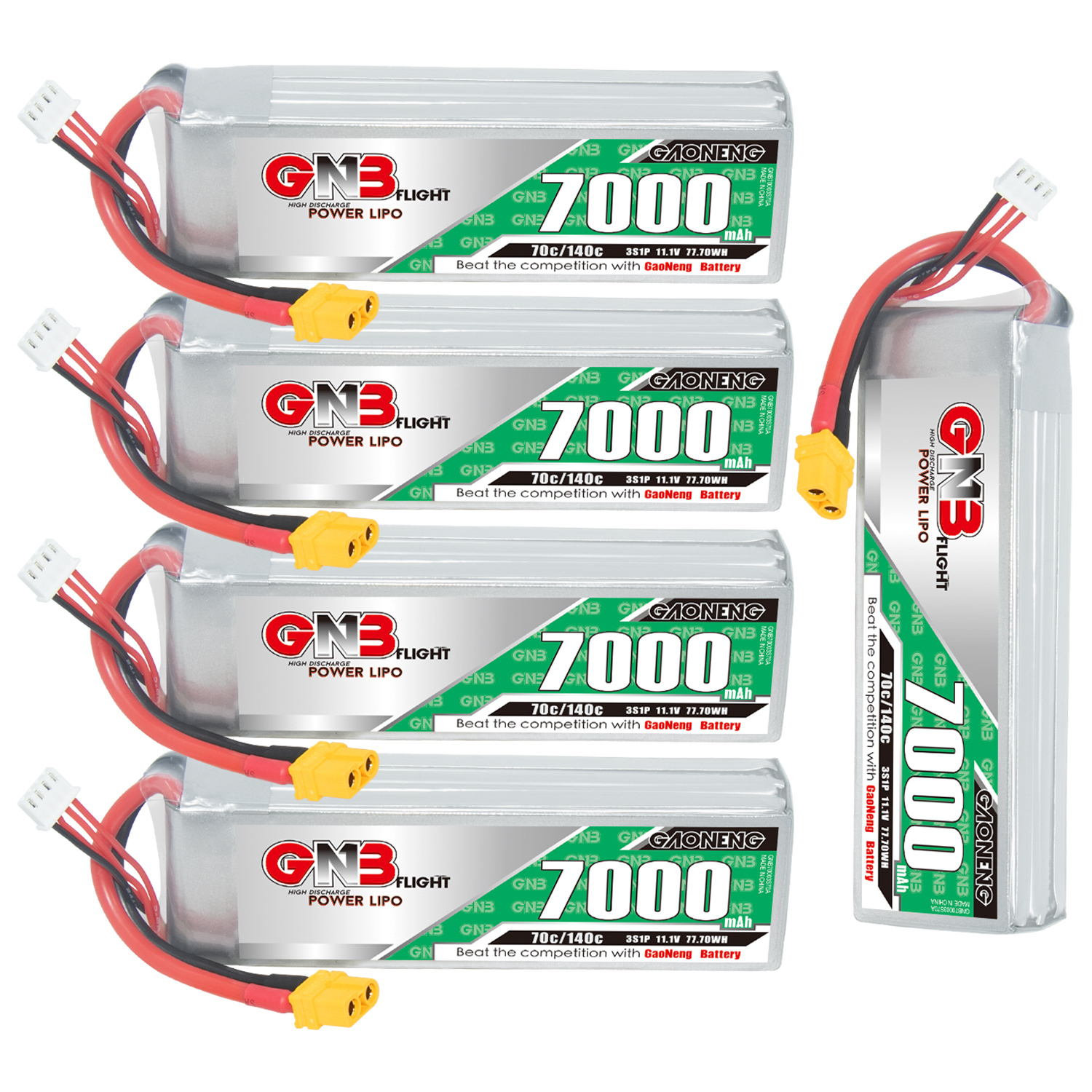 GAONENG GNB 3S 11.1V 7000mAh 70C LiPo Battery XT60