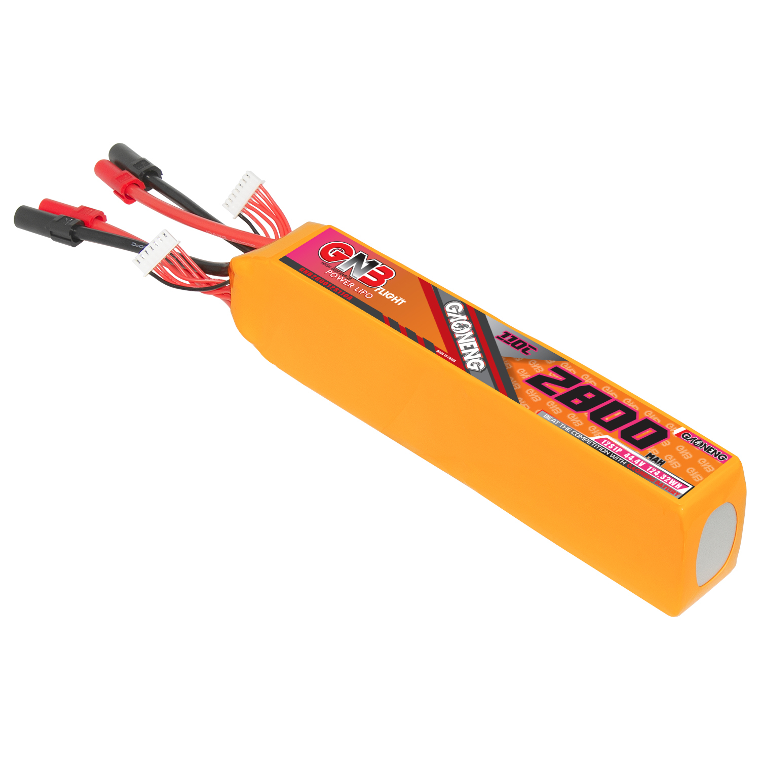 GAONENG GNB 12S 44.4V 2800mAh 110C LiPo Battery XT150