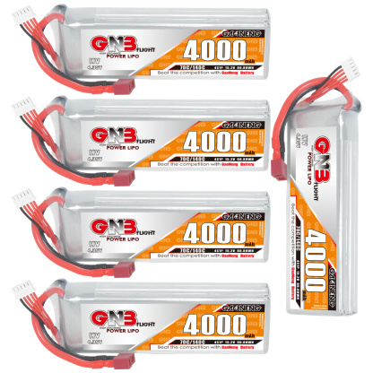 GAONENG GNB LiHV 4S 15.2V 4000mAh 70C LiPo Battery T-PLUG