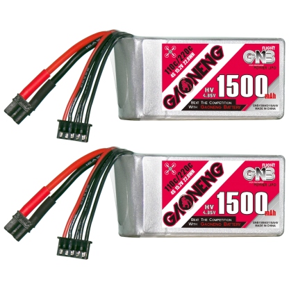 2PCS - GAONENG GNB LiHV 4S 15.2V 1500mAh 110C XT30 LiPo Battery