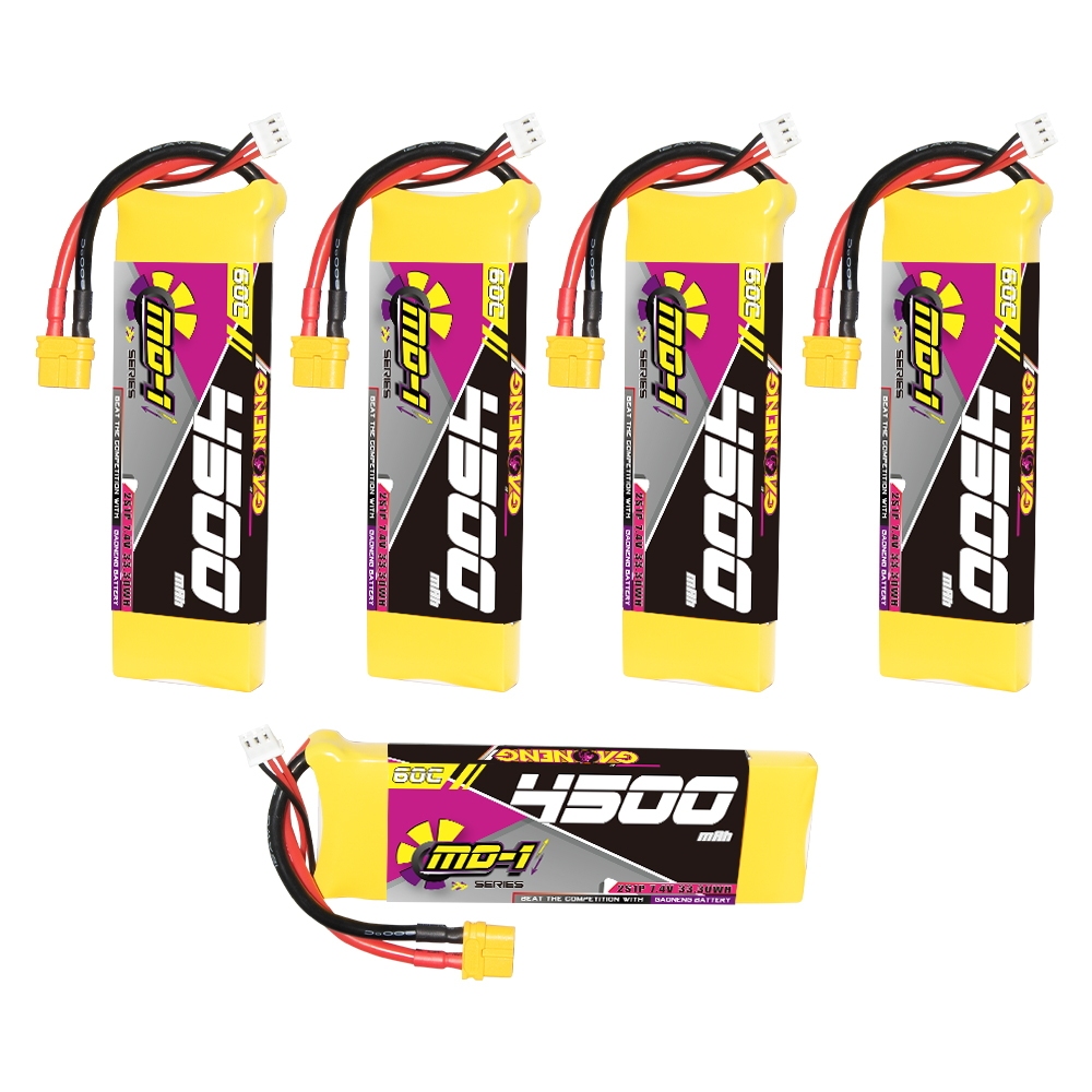 GAONENG GNB MD-1 Series 2S 7.4V 4500mAh 60C LiPo Battery XT60