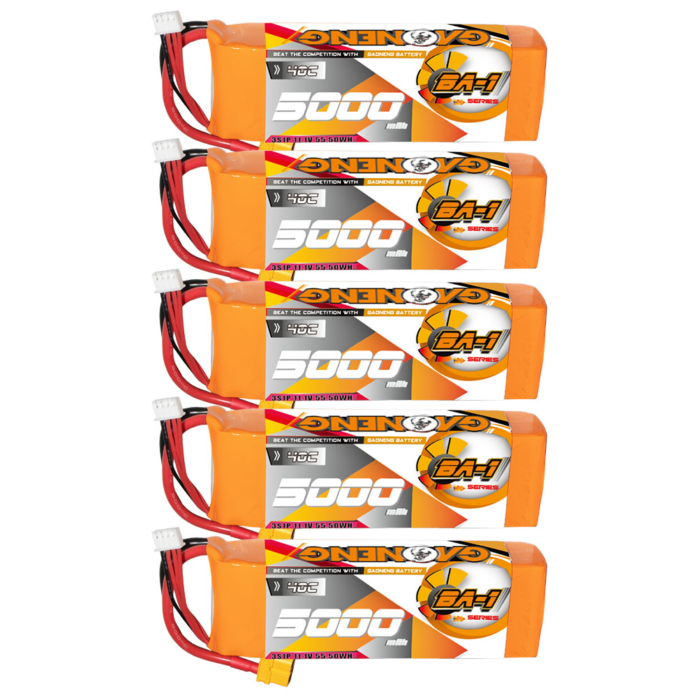 GAONENG GNB BA-1 Series 3S 11.1V 5000mAh 40C LiPo Battery XT60