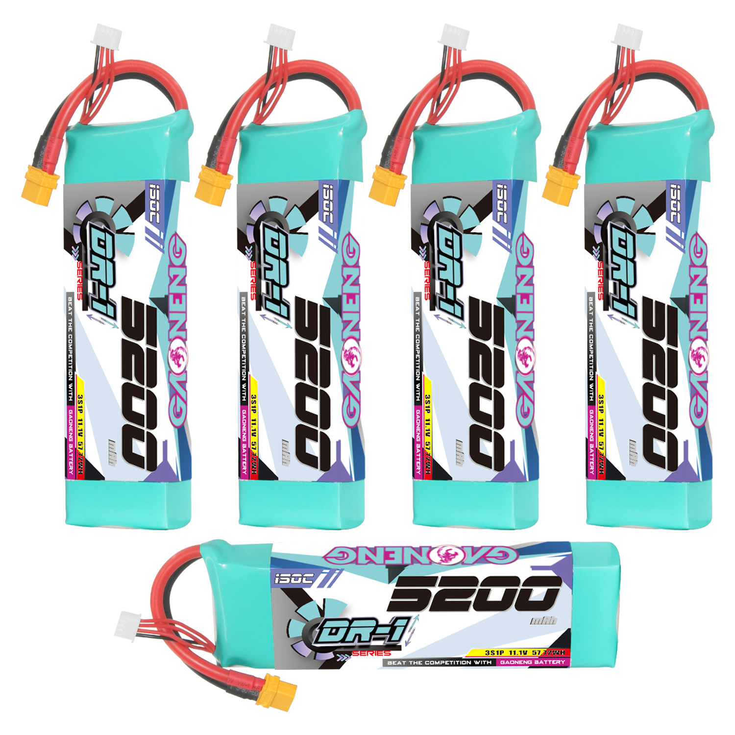 GAONENG GNB DR-1 Series 3S 11.1V 5200mAh 150C LiPo Battery XT60