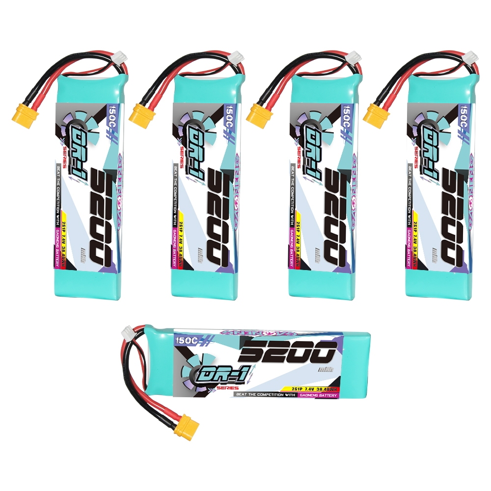 GAONENG GNB DR-1 Series 2S 7.4V 5200mAh 150C LiPo Battery XT60
