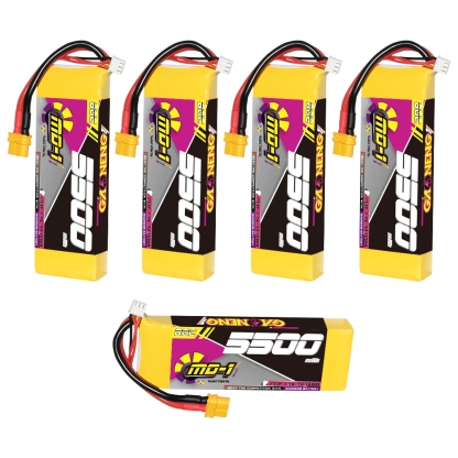 GAONENG GNB MD-1 Series 2S 7.4V 5500mAh 60C LiPo Battery XT60
