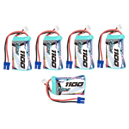 GAONENG GNB DR-1 Series 2S 7.4V 1100mAh 150C LiPo Battery EC2