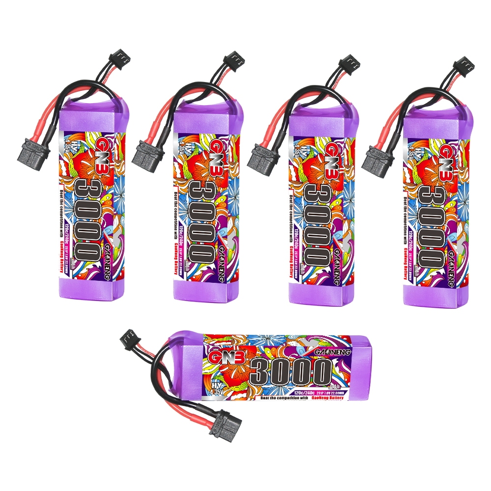 GAONENG GNB LiHV 2S 7.6V 3000mAh 120C LiPo Battery XT60 Connector