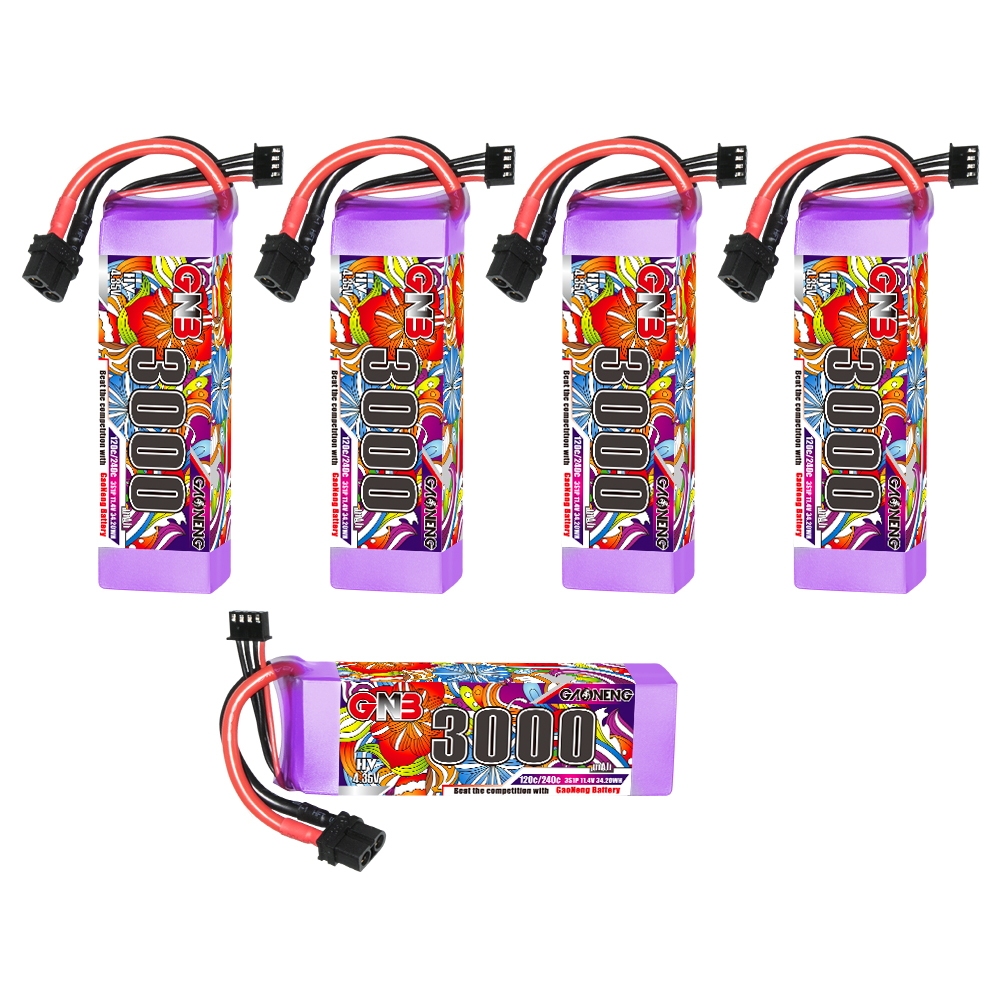 GAONENG GNB LiHV 3S 11.4V 3000mAh 120C XT60 LiPo Battery