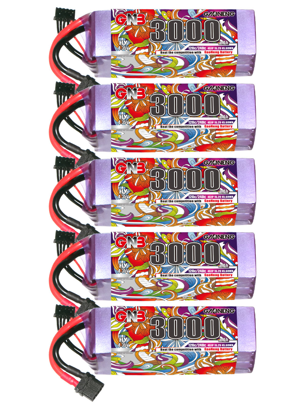 GAONENG GNB LiHV 4S 15.2V 3000mAh 120C XT60 LiPo Battery