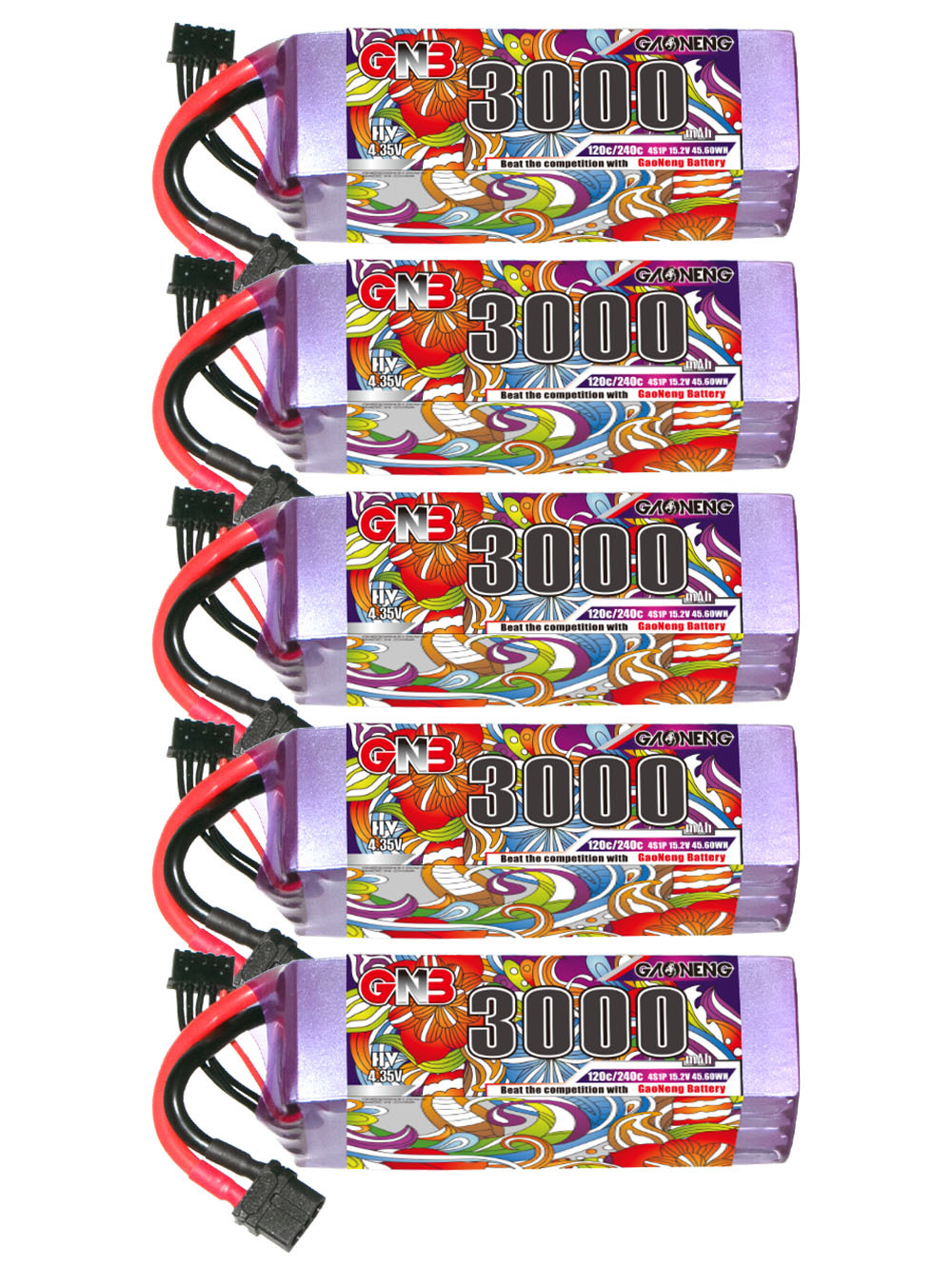 GAONENG GNB LiHV 4S 15.2V 3000mAh 120C XT60 LiPo Battery