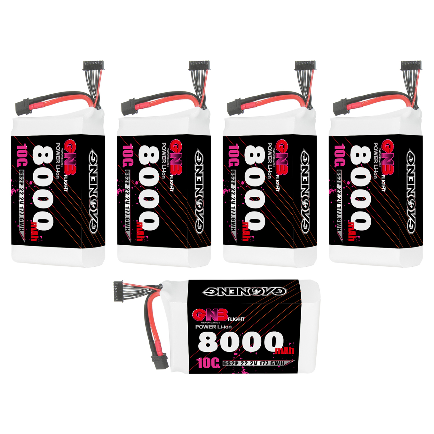 GAONENG GNB 6S 22.2V 8000mAh 10C XT60 Li-ion Battery made with Samsung 21700