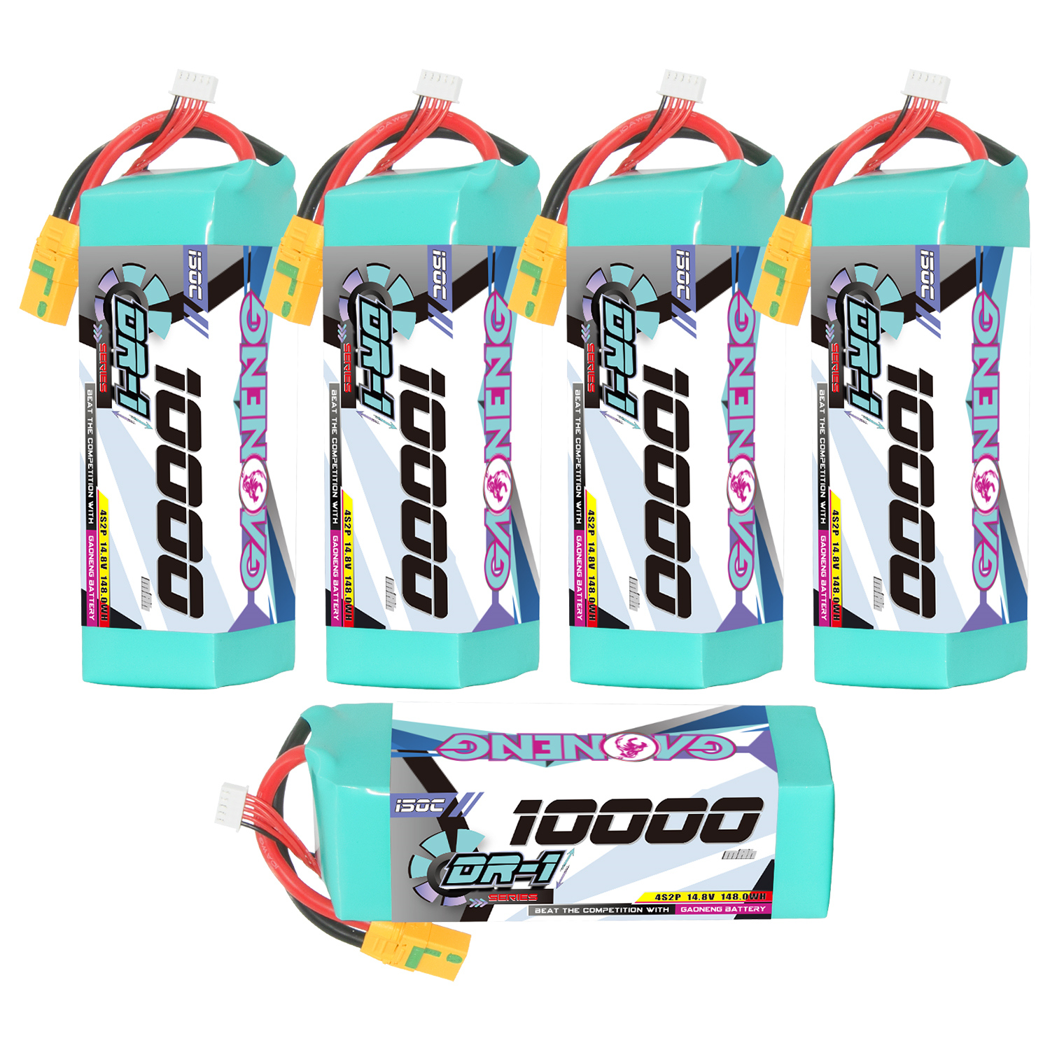 GAONENG GNB DR-1 Series 4S 14.8V 10000mAh 150C LiPo Battery XT90S Anti Spark