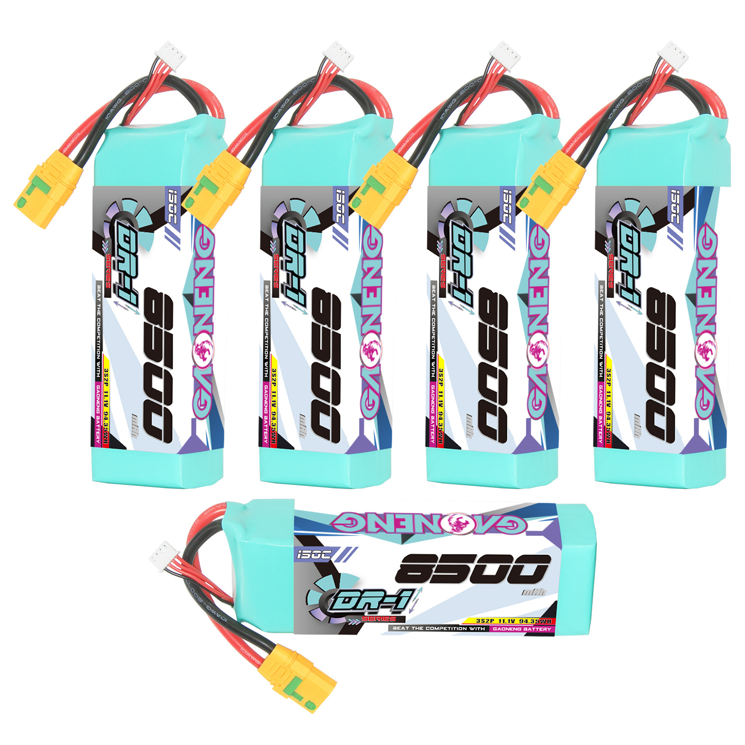 GAONENG GNB DR-1 Series 3S 14.8V 8500mAh 150C LiPo Battery XT90S Anti Spark