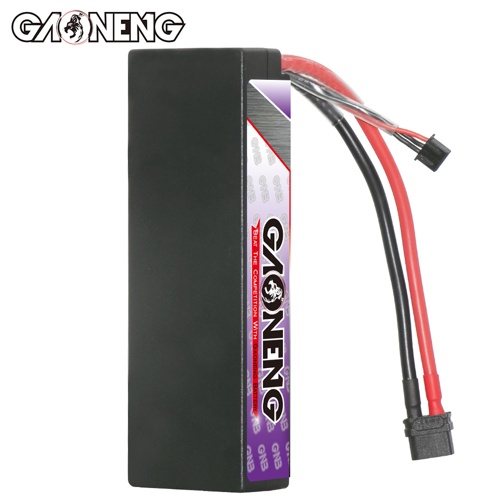 1PC - GAONENG GNB LiHV 2S 7.6V 6000mAh 130C Cabled Hard Case LiPo Battery XT60