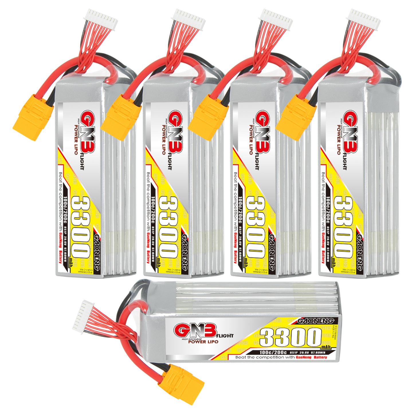 GAONENG GNB 8S 29.6V 3300mAh 100C LiPo Battery XT90
