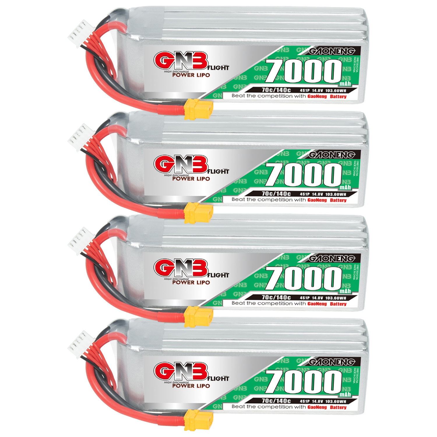 GAONENG GNB 4S 14.8V 7000mAh 70C LiPo Battery XT60