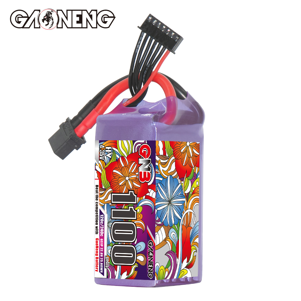 GAONENG GNB LiHV 6S 22.8V 1100mAh 120C XT60 LiPo Battery