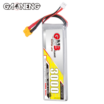 1PC - GAONENG GNB 2S 7.4V 3000mAh 100C LiPo Battery XT60