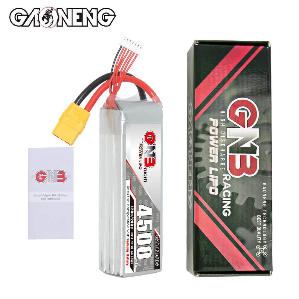 GAONENG GNB 6S 22.2V 4500mAh 120C LiPo Battery XT90
