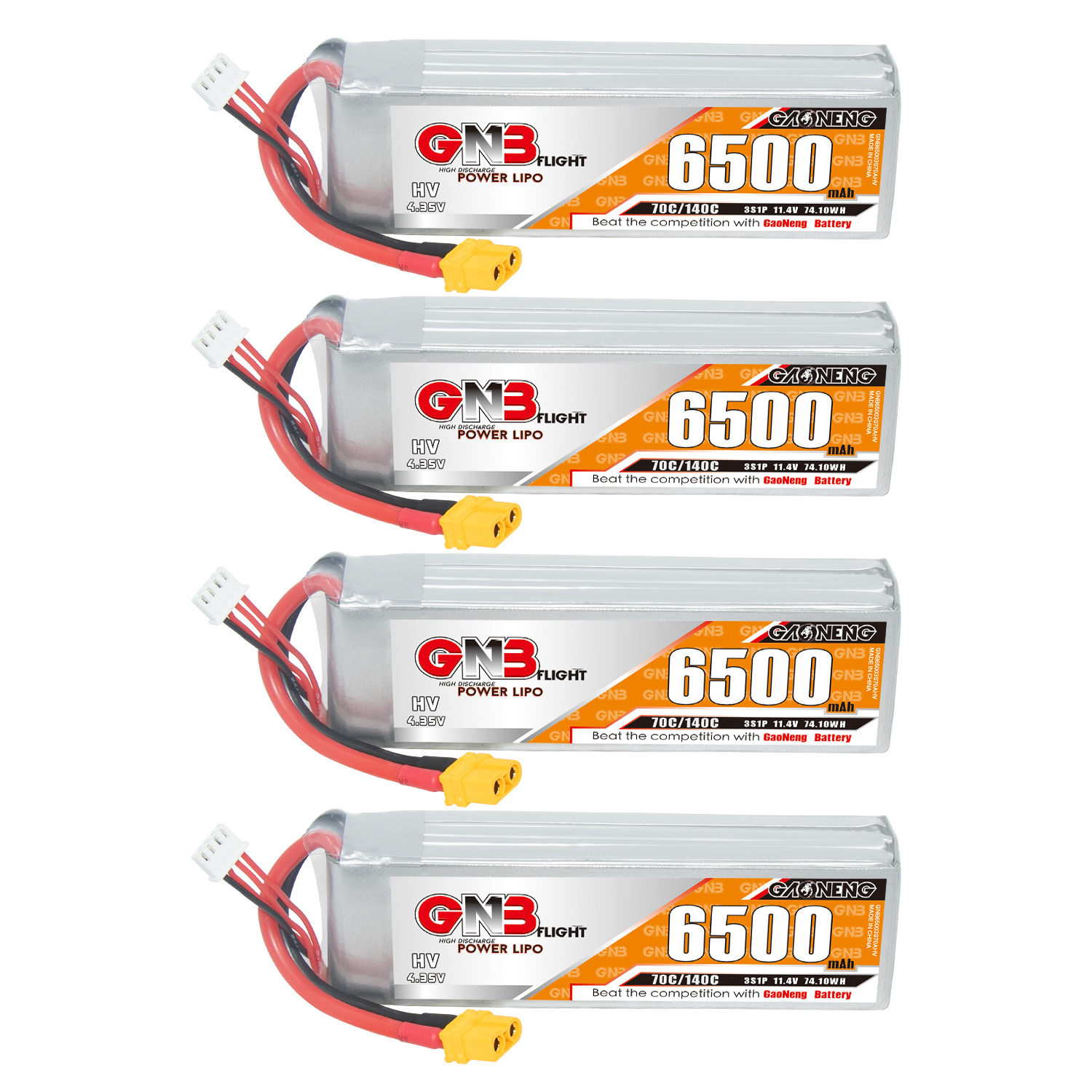 GAONENG GNB HV 3S 11.4V 6500mAh 70C LiPo Battery XT60
