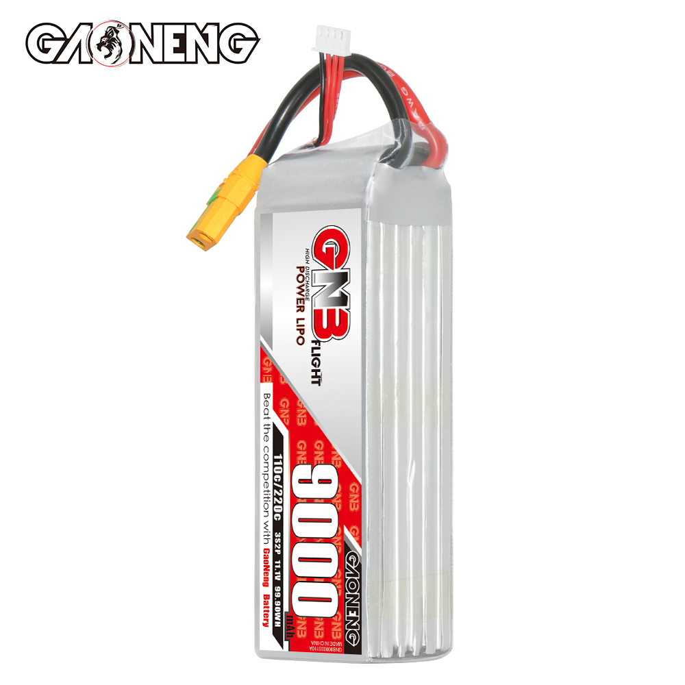 GAONENG GNB 3S 11.1V 9000mAh 110C RC LiPo Battery XT90S Anti Spark