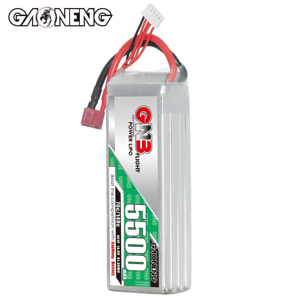 GAONENG GNB 4S 14.8V 5500mAh 70C XT90 LiPo Battery T-PLUG