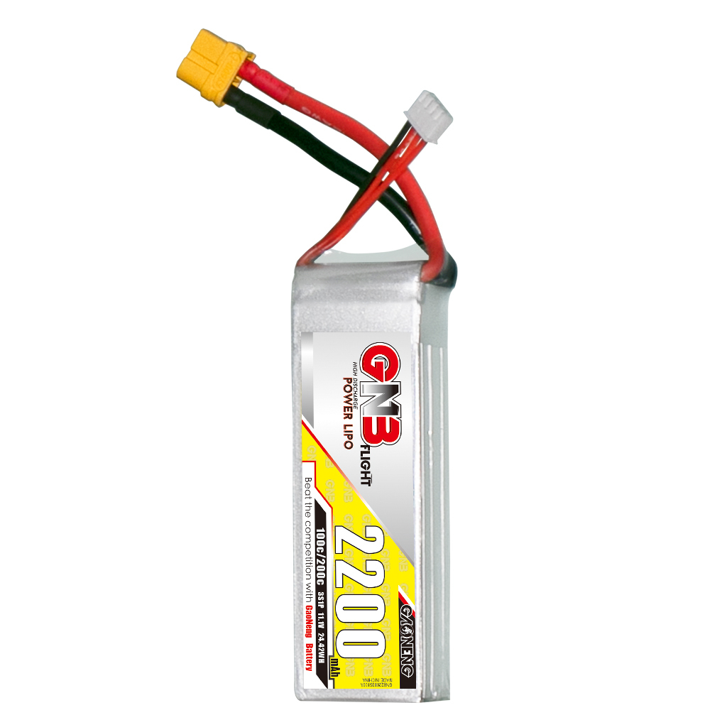1PCS - GAONENG GNB 3S 11.1V 2200mAh 100C XT60 LiPo Battery