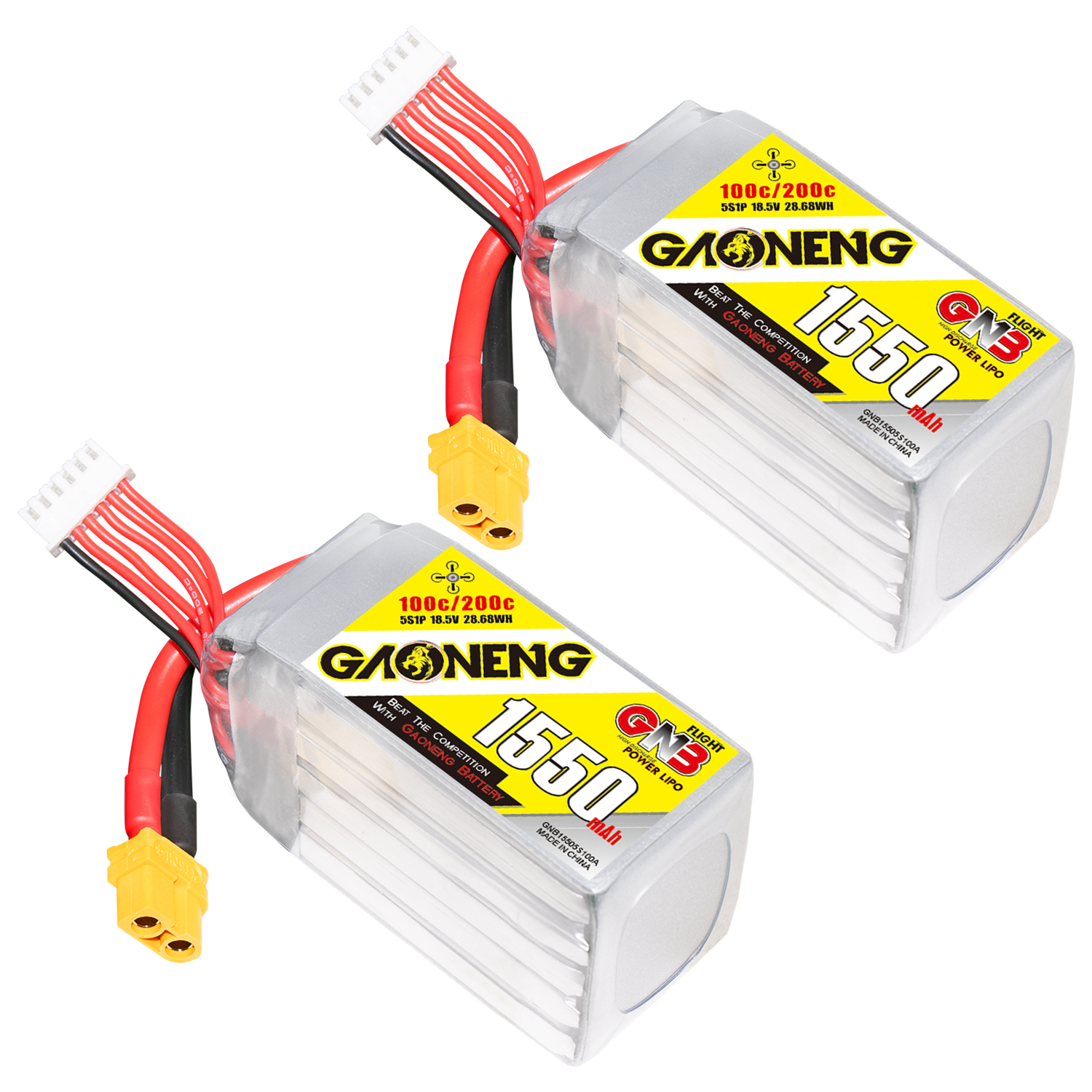 GAONENG GNB 5S 18.5V 1550mAh 100C XT60 LiPo Battery