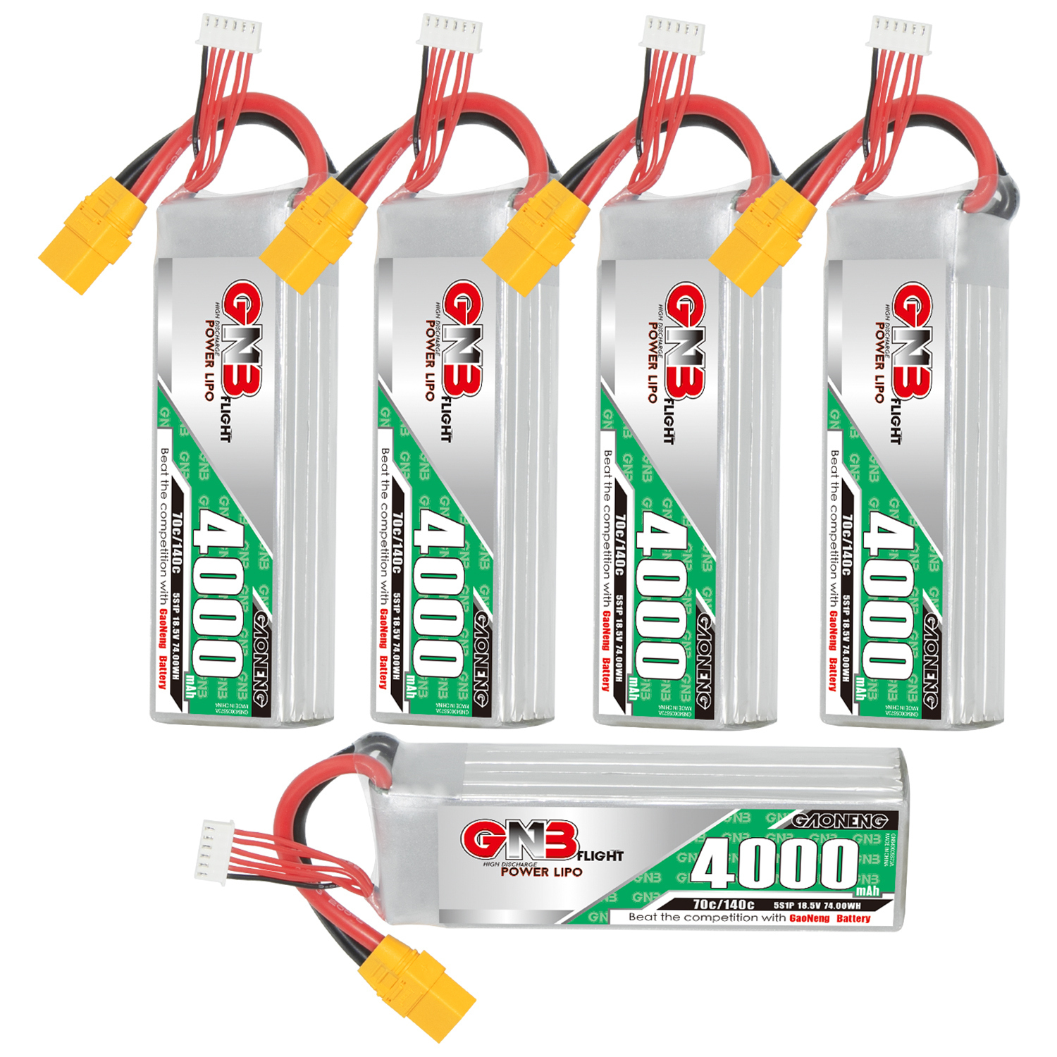 GAONENG GNB 5S 18.5V 4000mAh 70C LiPo Battery XT90