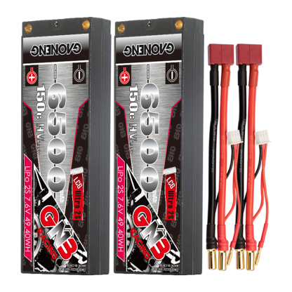 GAONENG GNB LiHV 2S 7.6V 6500mAh 150C Hard Case Ultra LCG LiPo Battery