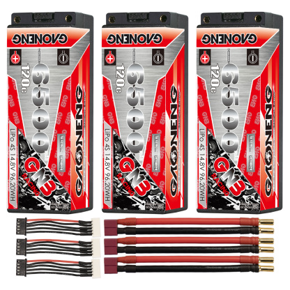 GAONENG GNB 4S 14.8V 6500mAh 120C 5mm Bullet Hard Case LiPo Battery