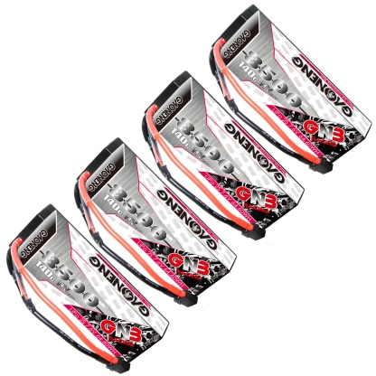 GAONENG GNB LiHV 2S 7.6V 8500mAh 140C Cabled Hard Case LiPo Battery XT60